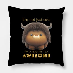 Buffalo Concentrated Awesome Cute Adorable Funny Quote Pillow