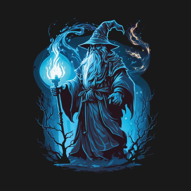 blue wizard by Trontee