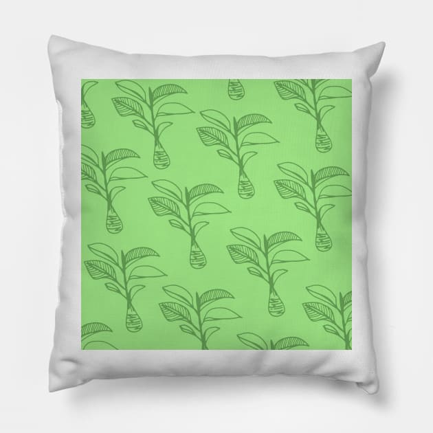 tropical plant hawaii aloha print Pillow by maplunk