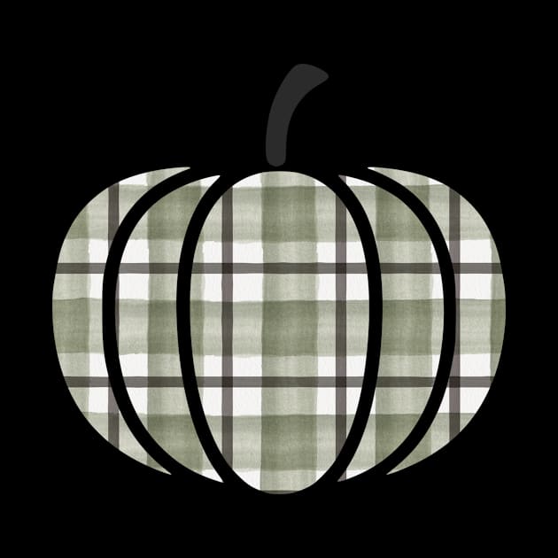 Gray Plaid Pumpkin by StacysCellar