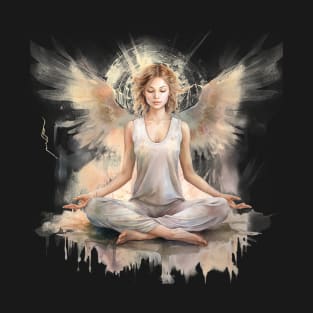 Wings of Wellness Angel Yoga Fusion T-Shirt
