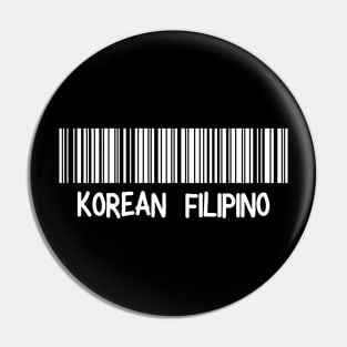 Korean Filipino - Korea, Philippines Barcode Pin