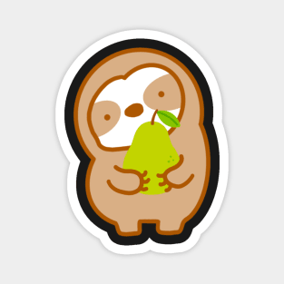 Cute Pear Sloth Magnet