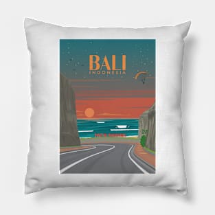 Pandawa bali beach surf sunset Pillow