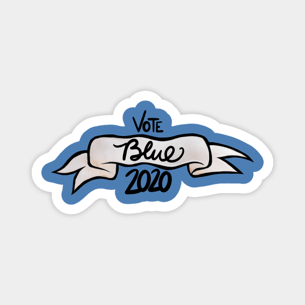 Vote blue 2020 Magnet by bubbsnugg