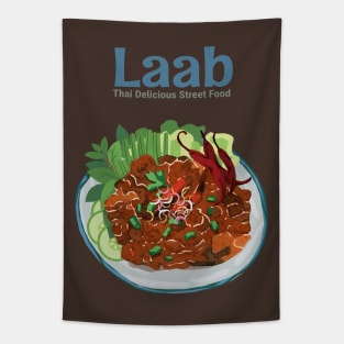 Thai Delicious Street Food Tapestry