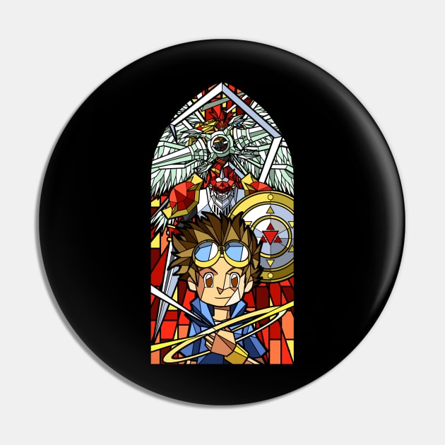 Digistained Glass Takato Pin by NightGlimmer