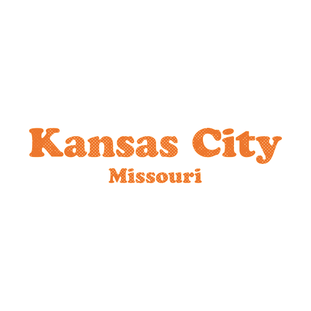 Kansas City, Missouri - MO, Retro Typography by thepatriotshop