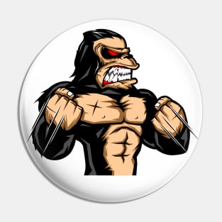 Angry Gorilla Pin
