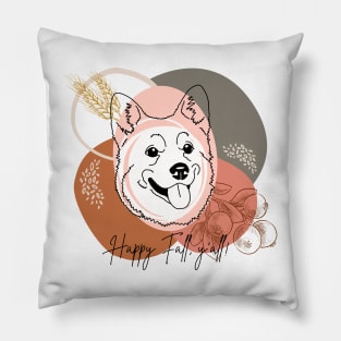 Welsh Corgi | Happy Fall, y'all! Pillow