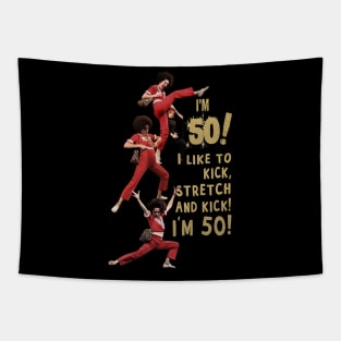 Sally o'malley I'm 50 Stretch Tapestry