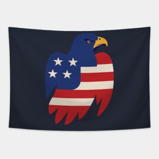 American eagle in vintage flag design Tapestry