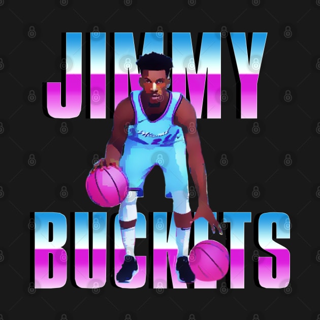 Jimmy Buckets Basketball by Buff Geeks Art