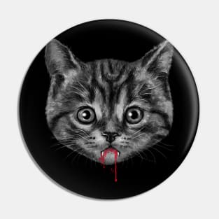 Black Pussy Cat Pin