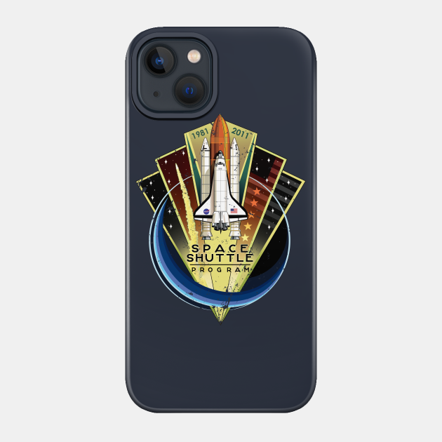 NASA Space Shuttle Commemorative Patch - Vintage Distressed - Space Shuttles - Phone Case