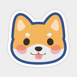 Shaped Like A Friend: Shiba Inu Doggo Magnet