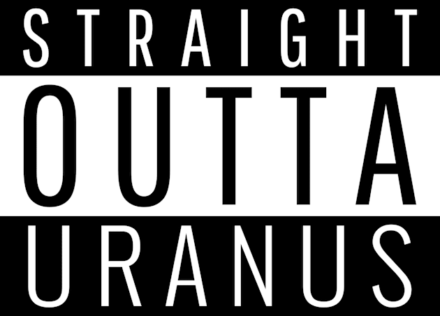 Straight Outta Uranus Kids T-Shirt by ForEngineer