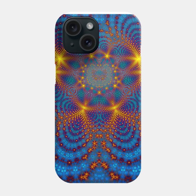 Kaleidoscope Fractal Beam Phone Case by Mika Muisika