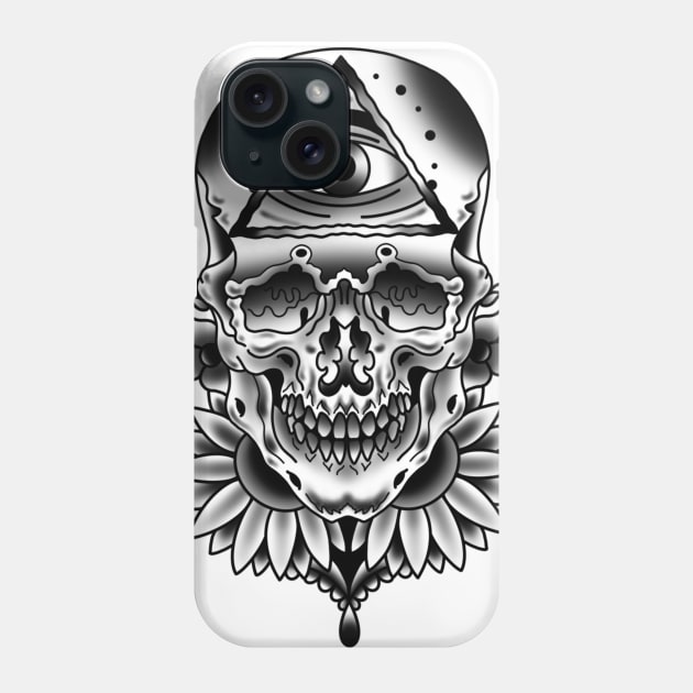 Skull Phone Case by Glockink