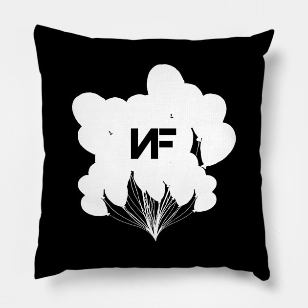 NF Balloons (White Logo) Pillow by usernate