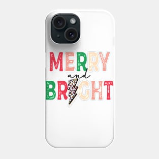 Merry and Bright christmas Phone Case