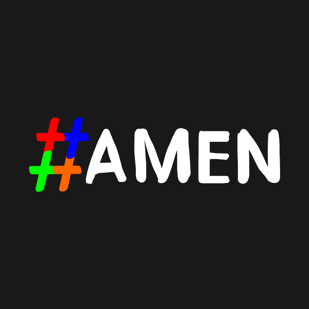 #Amen Hashtag (Crosstag) by Mandz11