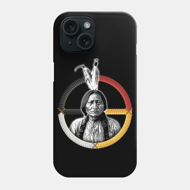 MEDICINE WHEEL 2 Chief Tȟatȟáŋka Íyotanke (Sitting Bull) Phone Case by GardenOfNightmares