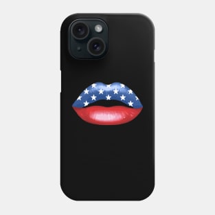 American Kiss Flag Lips Phone Case