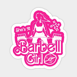 fitness barbie, She's a BARBELL Girl Magnet