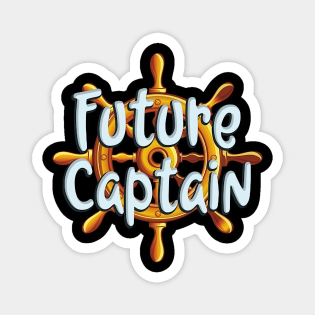 Future Ship Captain Magnet by Foxxy Merch