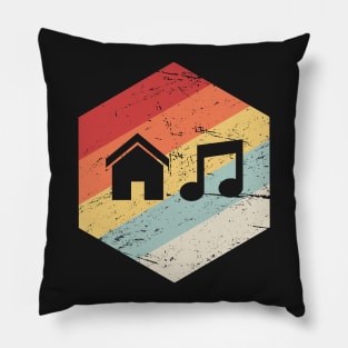 House Music | Retro Vintage Icon Pillow