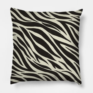 Zebra Print Pattern (WHITE) Pillow