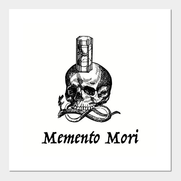 Stoic Memento Mori With Skull And Hourglass Stoicism Posters And Art Prints Teepublic Uk