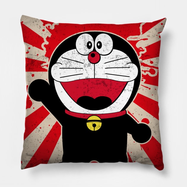 Doraemon Cat Robot Anime and Manga Pillow by TEEWEB