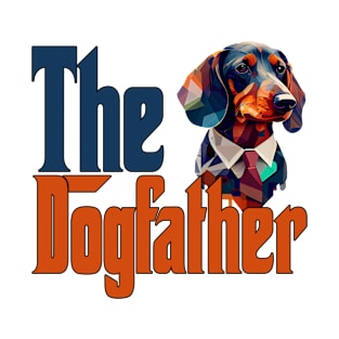 Dachshund Dog Dad Dogfather Dogs Daddy Father Rottie T-Shirt