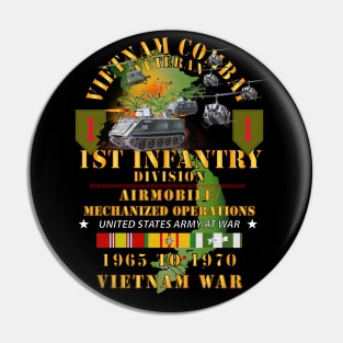 1st Infantry Div - Airmobile - Mech Operations w VN SVC X 300 Pin