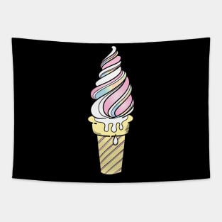 Ice Cream icon pastel color Tapestry