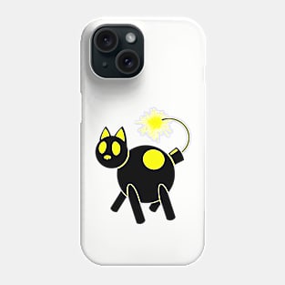 Cat Bomb - Black Phone Case