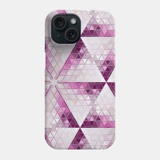 Ruby Gemstone Crystal Mosaic Tiles Phone Case