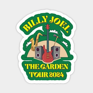 BILLY JOEL THE GARDEN TOUR 2024 YELLOW Magnet