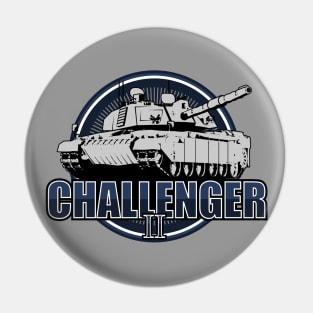 Challenger 2 Tank (Small logo) Pin