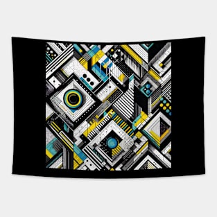 Geometric Abstract Design Tapestry