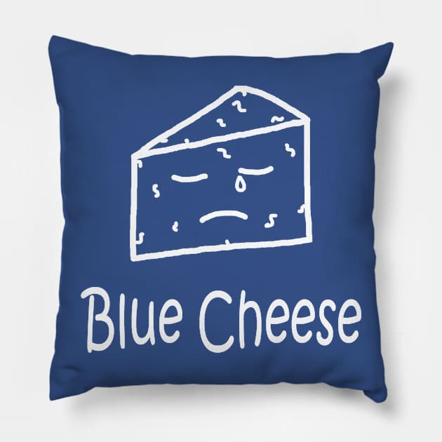 Blue Cheese White Pocket Pillow by PelicanAndWolf