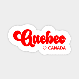 Quebec: I love Canada Magnet