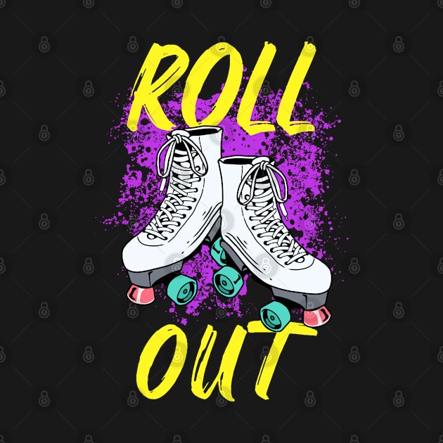 Roller Skater Gift Product Roll Out Derby Girl Skating Skater Design by Linco