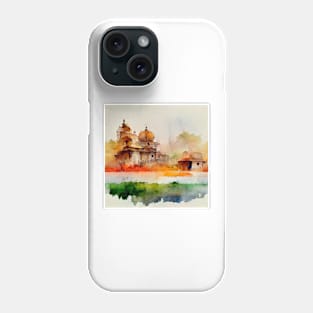 India watercolor Phone Case