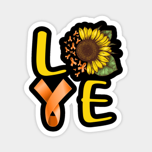 love leukemia sunflower Magnet