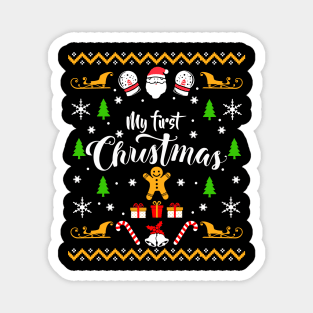 My First Christmas Sweater Magnet