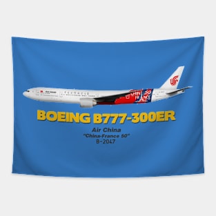 Boeing B777-300ER - Air China "China-France 50" Tapestry