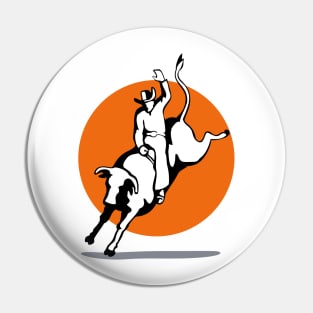 Retro Bull Riding Design Pins and Buttons for Sale | TeePublic